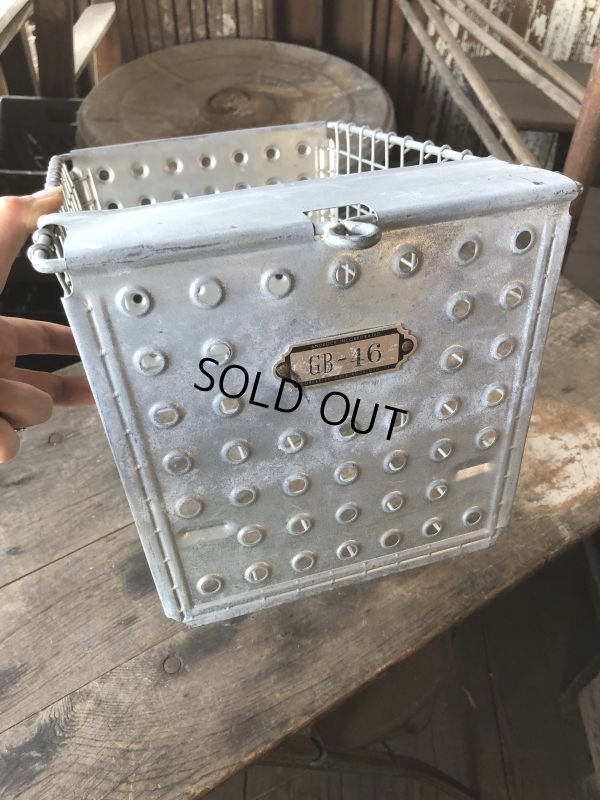 画像9: Vintage Metal Wire Locker Basket w/ Number Plate GB-46 (M853)