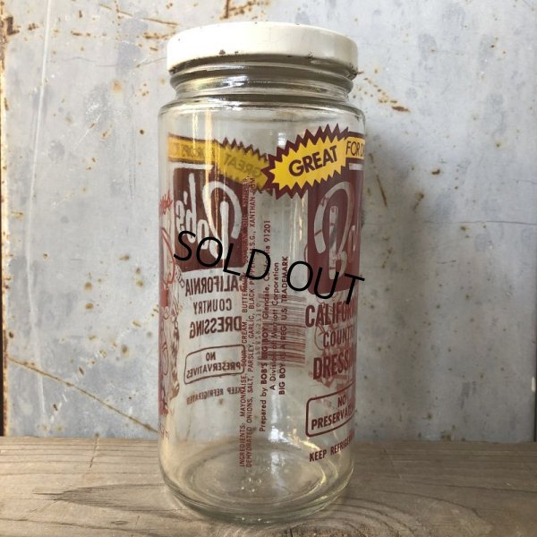 画像8: Vintage Bobs Bigboy Dressing Bottle Glass Jar 16 fl.oz (M864)