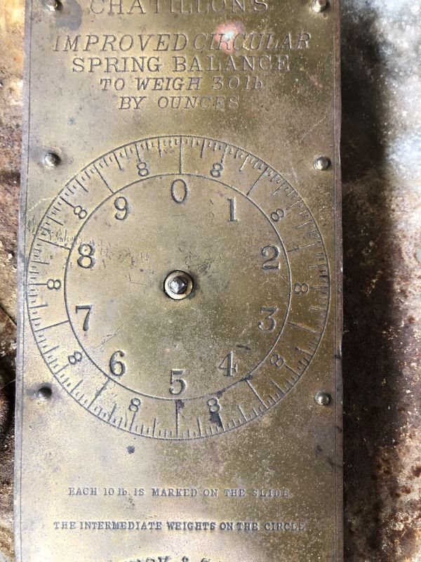 画像3: Vintage Chatillon's Improved Circular Spring Balance 30lb Scale (B871)