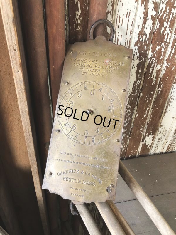 画像13: Vintage Chatillon's Improved Circular Spring Balance 30lb Scale (B871)