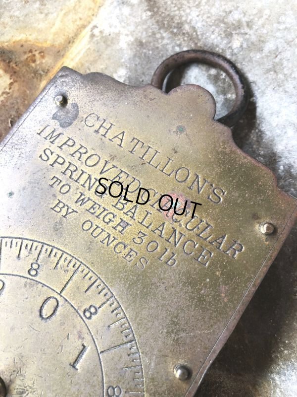 画像4: Vintage Chatillon's Improved Circular Spring Balance 30lb Scale (B871)