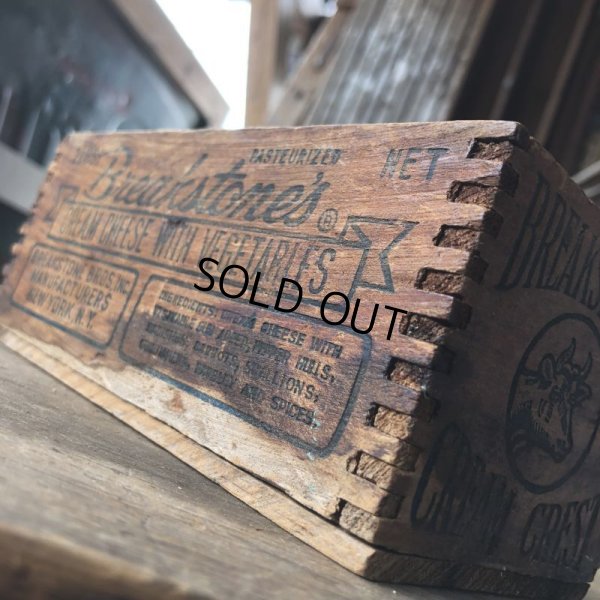 画像9: Vintage Wood Box Breakstone's 2lb Cream Cheese (M879)