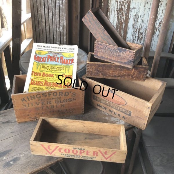 画像14: Vintage Wood Box KINGSFORD'S 6 lbs Silver Gloss Starch (M875)