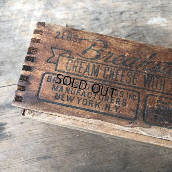 画像8: Vintage Wood Box Breakstone's 2lb Cream Cheese (M879)