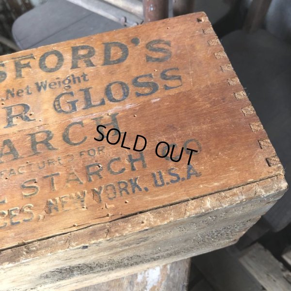 画像5: Vintage Wood Box KINGSFORD'S 6 lbs Silver Gloss Starch (M875)