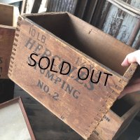 Vintage Wood Box HERCULES POWDER NO.2 10LB (M887)