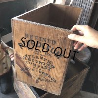 Vintage Wood Box REFINED PETROLEUM 65 Net lbs (M890)