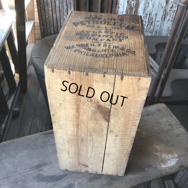 画像10: Vintage Wood Box REFINED PETROLEUM 65 Net lbs (M890)