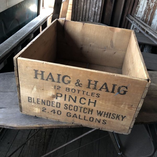 画像10: Vintage Wood Box HAIG & HAIG PINCH SCOTS WHISKY (M888)