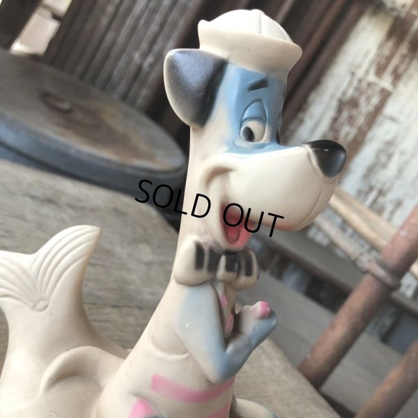 画像8: 60s DELL HANNA- BARBERA Huckleberry Hound on Whale Rubber Squeaky Toy (M895)