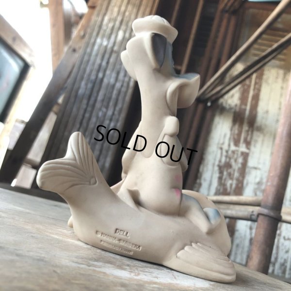 画像5: 60s DELL HANNA- BARBERA Huckleberry Hound on Whale Rubber Squeaky Toy (M895)