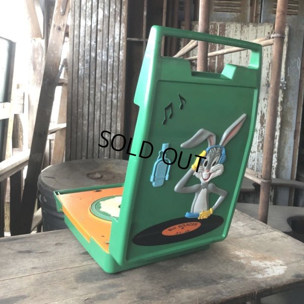 画像5: 70s Vintage Looney Tunes Bugs Bunny Janex D.J. Phonograph JUNK (M896)