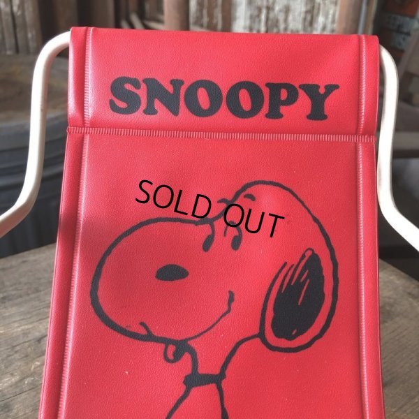 画像8: 70s Vintage Snoopy Sling Lounge Lawn Doll Chair Red (M898)