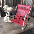 70s Vintage Snoopy Sling Lounge Lawn Doll Chair Red (M898)