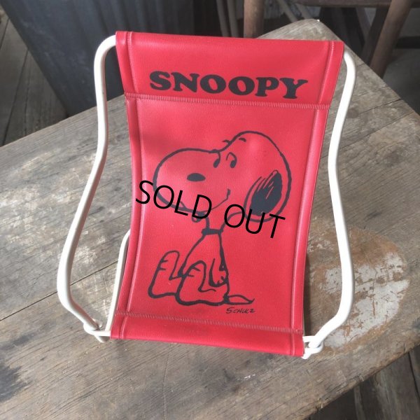 画像9: 70s Vintage Snoopy Sling Lounge Lawn Doll Chair Red (M898)