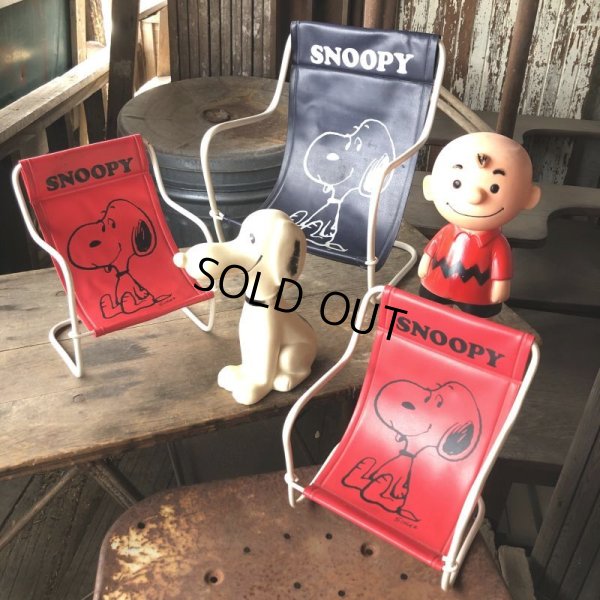画像12: 70s Vintage Snoopy Sling Lounge Lawn Doll Chair Red (M898)