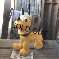 Vintage Japan Disney Pluto Rubber Doll (M936)