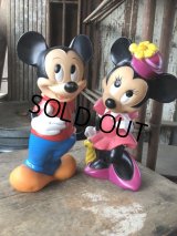 90s Vintage Disney Mickey & Minnie Bank Doll Set (M935)