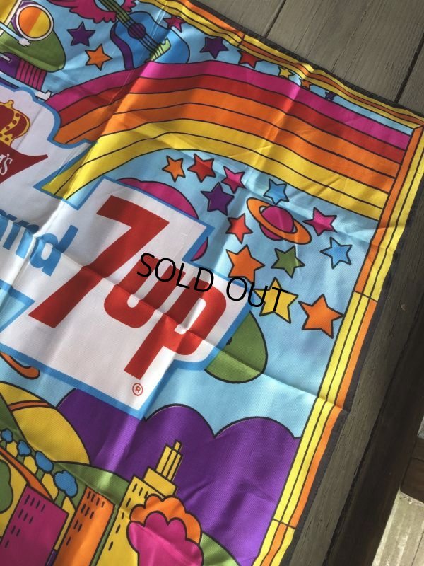 画像9: 60s Vintage Advertising Seagram's 7 & 7up Scarf Peter Max  (M501) 