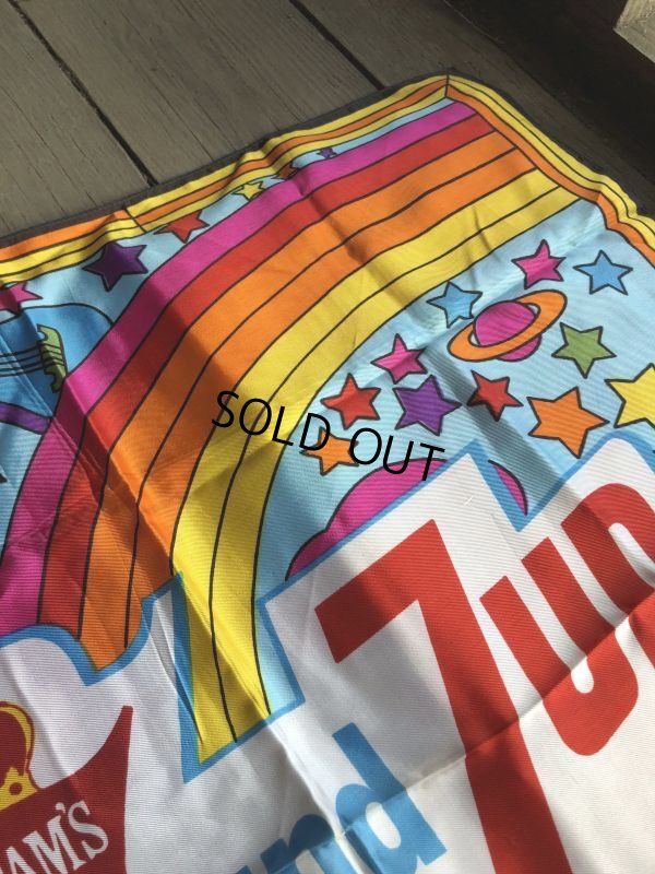 画像8: 60s Vintage Advertising Seagram's 7 & 7up Scarf Peter Max  (M501) 