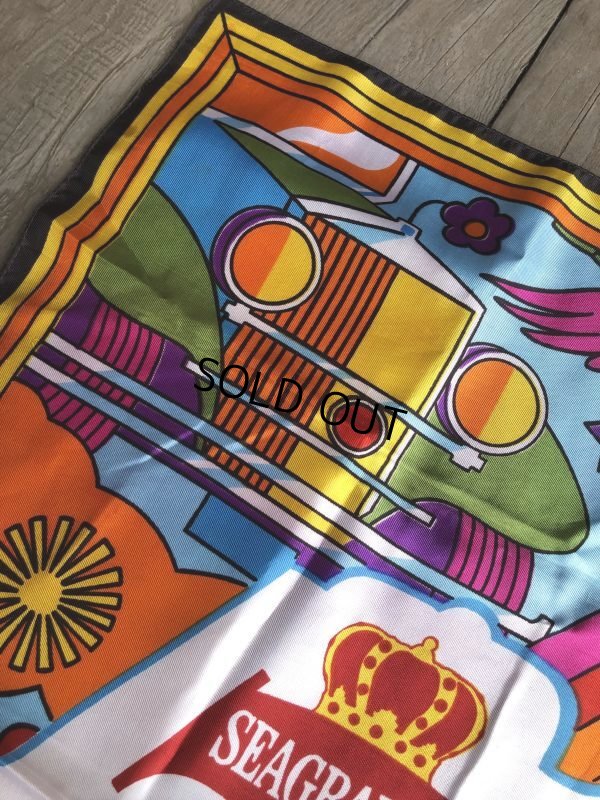 画像5: 60s Vintage Advertising Seagram's 7 & 7up Scarf Peter Max  (M501) 