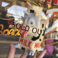  Vintage Cow MILK Rubber Squeaker Toy  (M948) 