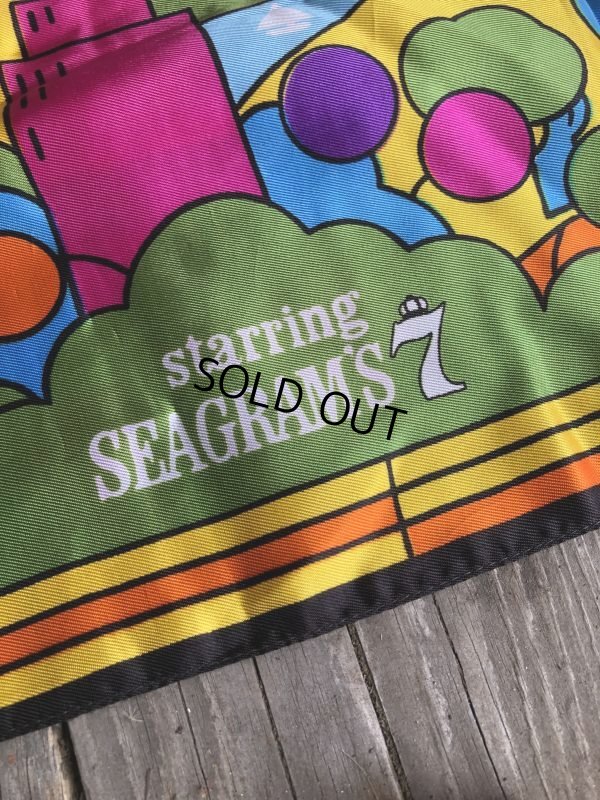 画像6: 60s Vintage Advertising Seagram's 7 & 7up Scarf Peter Max  (M501) 
