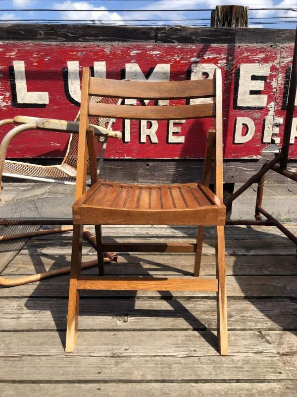 画像10: 50s Vintage Wooden Folding Chair Made in Romania (M949)