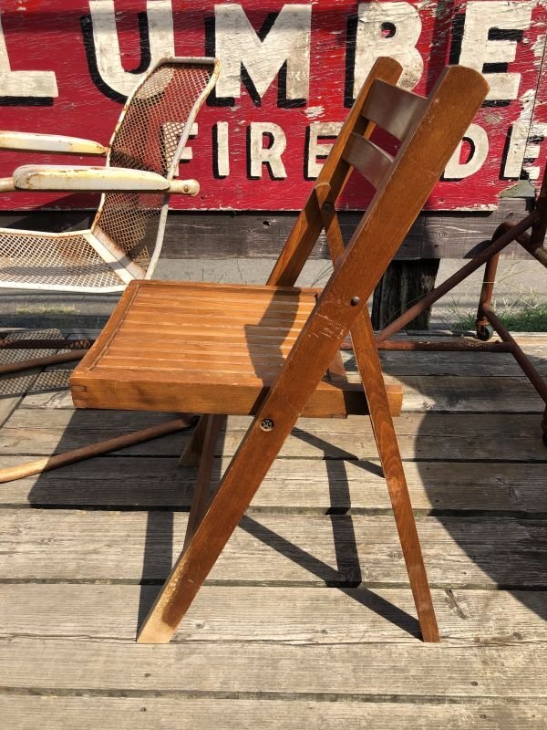 画像17: 50s Vintage Wooden Folding Chair Made in Romania (M949)