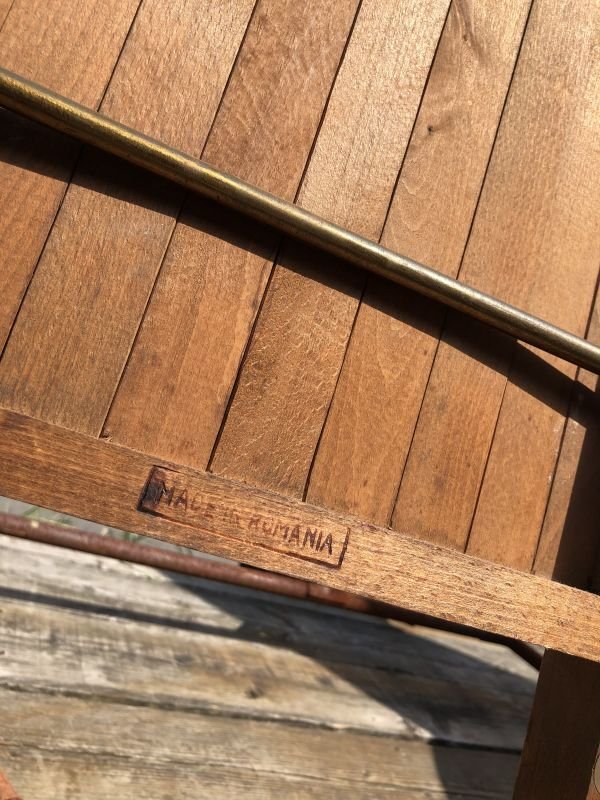 画像7: 50s Vintage Wooden Folding Chair Made in Romania (M949)