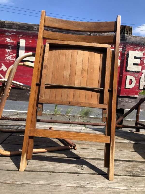 画像6: 50s Vintage Wooden Folding Chair Made in Romania (M949)