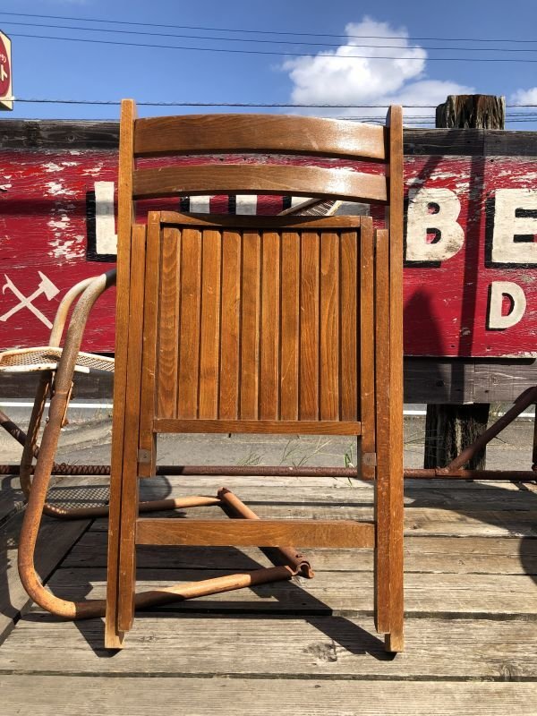 画像9: 50s Vintage Wooden Folding Chair Made in Romania (M949)