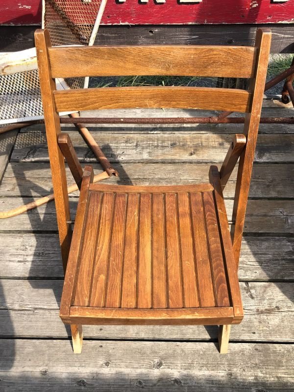 画像11: 50s Vintage Wooden Folding Chair Made in Romania (M949)