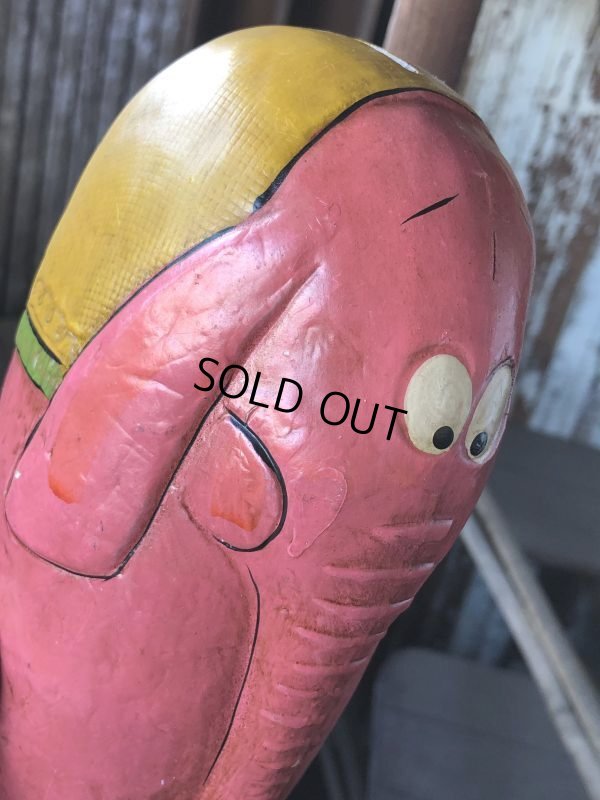 画像6: Vintage Pink Elephant Chalkware Bank Doll (M954) 