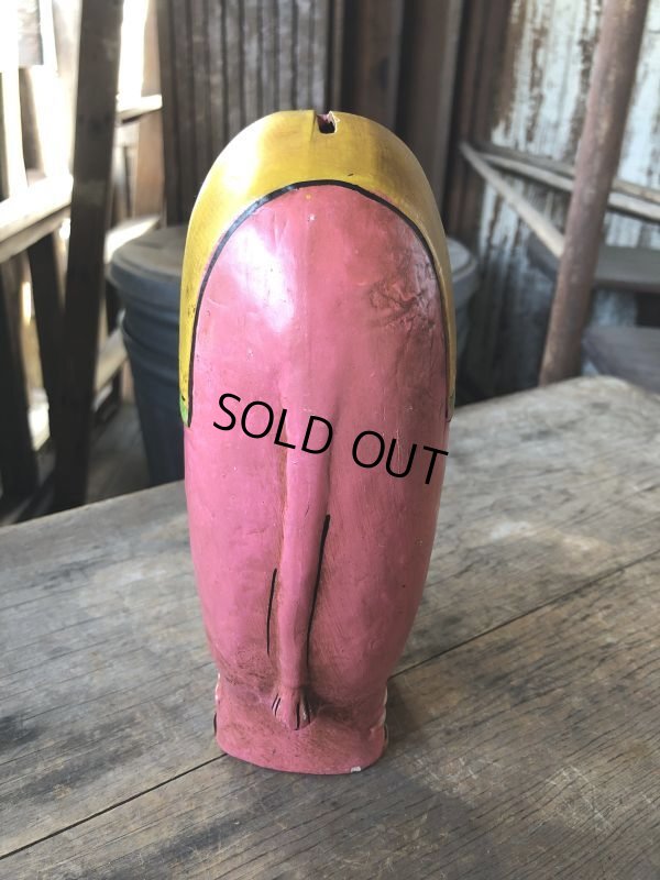 画像3: Vintage Pink Elephant Chalkware Bank Doll (M954) 