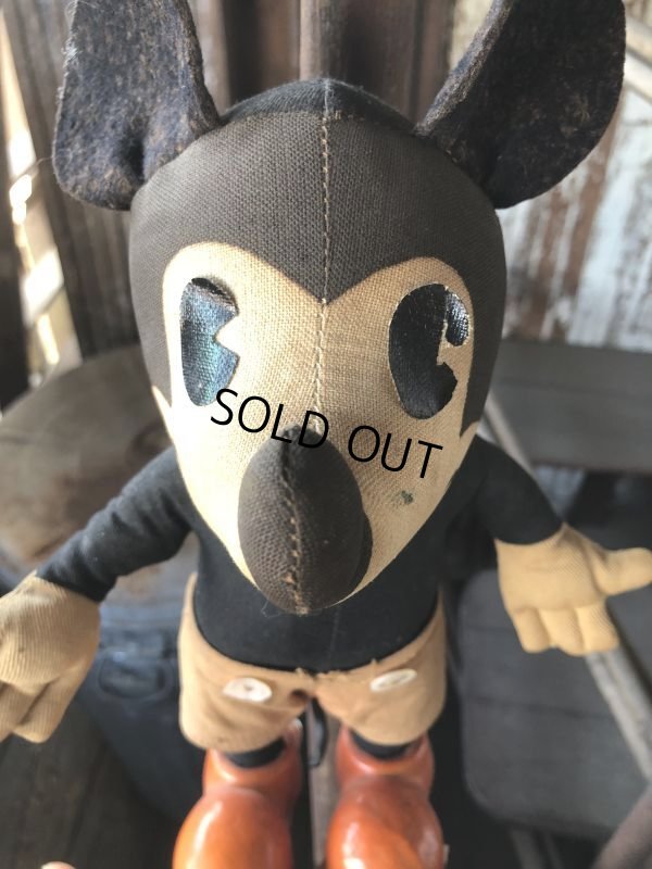 画像11: 30s Antique Mickey Mouse Knickerbocker Doll (M955) 