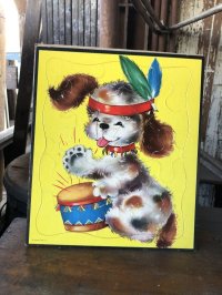 50s Vintage Whitman Picture Puzzle Puppy (MA794)
