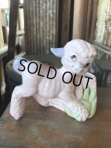 Vintage Ceramic Baby Planter Lamb Sheep (M963) 
