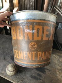 Vintage Bondex Metal Bucket Pail (M979)