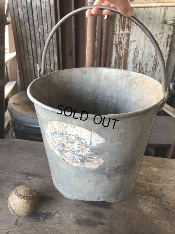画像12: Vintage Metal Bucket Pail (M976)