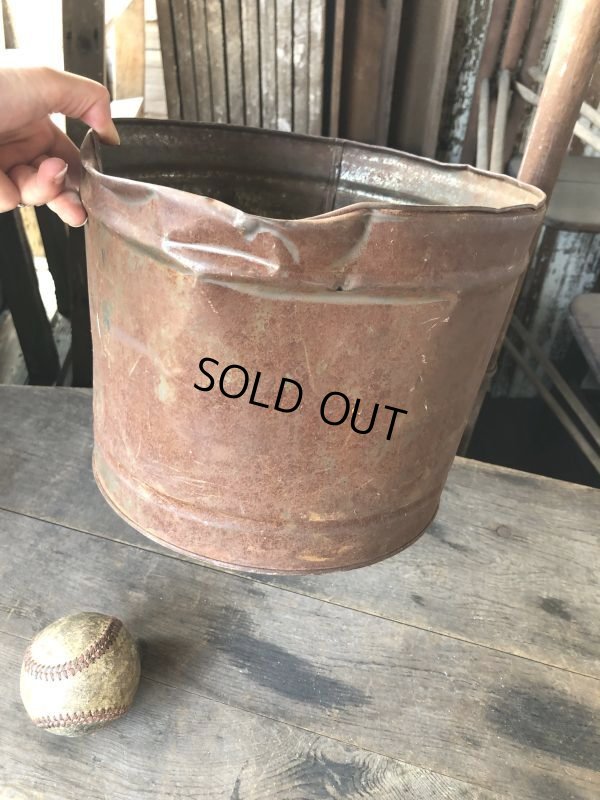 画像11: Vintage Metal Bucket Pail (M978)