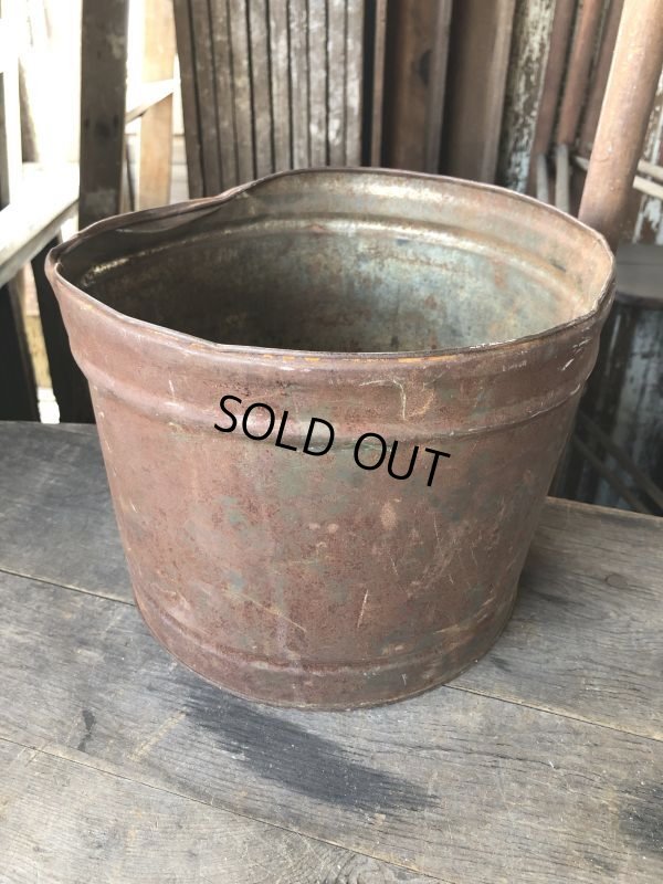 画像2: Vintage Metal Bucket Pail (M978)