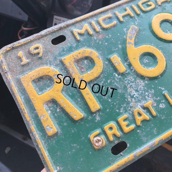 画像4: 60s Vintage American License Number Plate / MICHIGAN RP-6928 (M866)