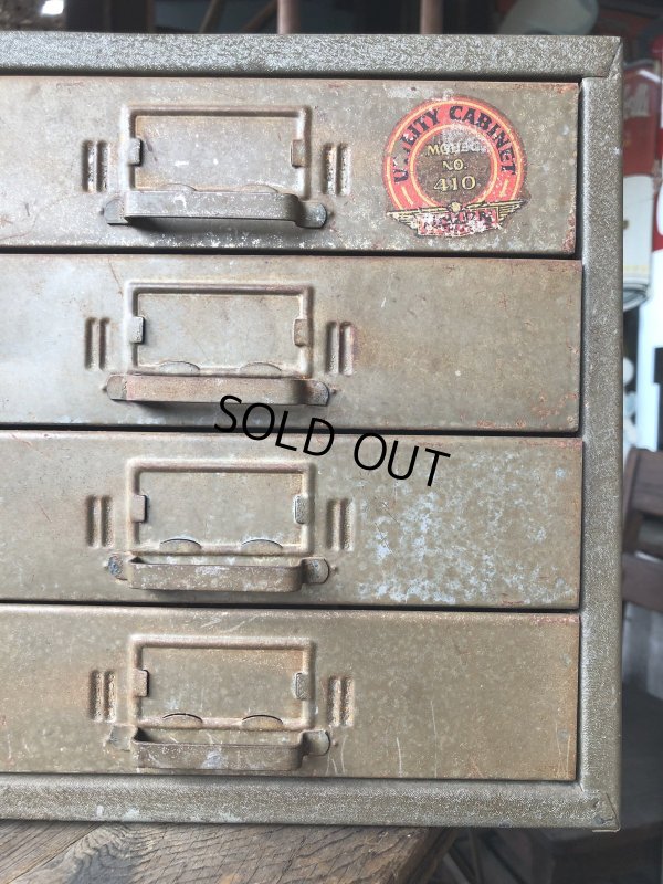 画像12: Vintage Union Chests 4 Drawer Mettal Tool Cabinet (M993) 