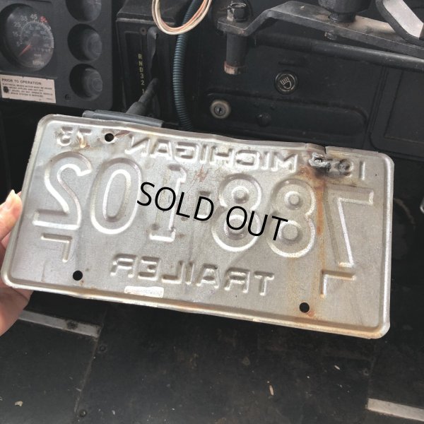 画像3: 70s Vintage American License Number Plate / MICHIGAN 788-102 (M854)