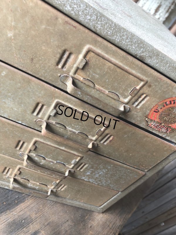 画像10: Vintage Union Chests 4 Drawer Mettal Tool Cabinet (M993) 