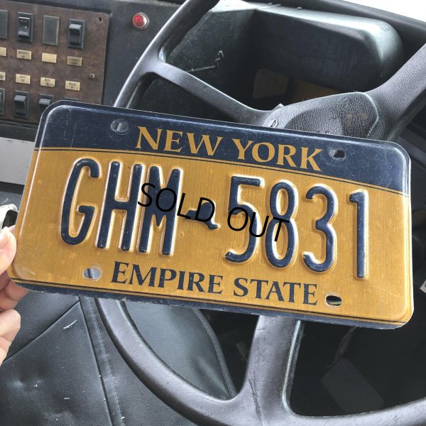 画像1: Vintage American License Number Plate / NEW YORK GHM-5831 (M862)