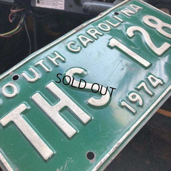 画像2: 70s Vintage American License Number Plate / SOUTH CAROLINA THS 128 (M855)