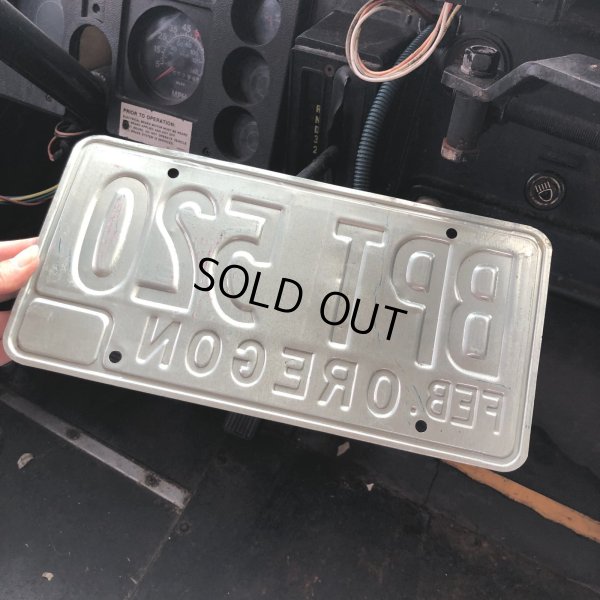 画像2: 80s Vintage American License Number Plate / OREGON BPT 520 (M856)