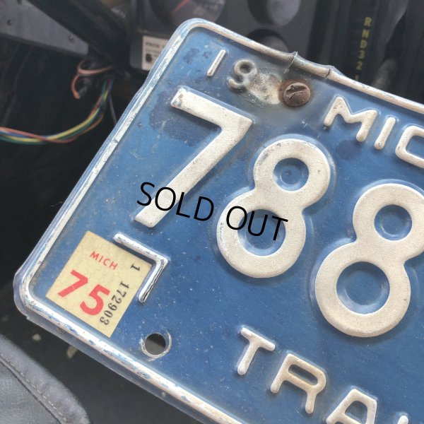 画像2: 70s Vintage American License Number Plate / MICHIGAN 788-102 (M854)